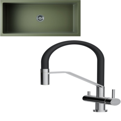 Детальное фото товара: Omoikiri Mikura 91 OL + Akeno BN olive