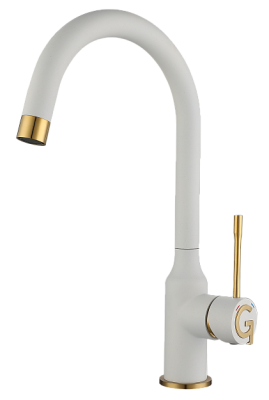 Rivelato GARDA 1923502, смеситель, гранит, белый 101 золото