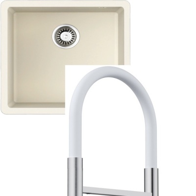 Omoikiri Bosen 44-U-WH + Kanto-2 Plus-SB BN-WH белый