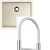 Фото товара: Omoikiri Bosen 44-U-WH + Kanto-2 Plus-SB BN-WH белый