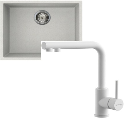 Omoikiri Bosen 54-U-WH + Nakagawa 2 Plus-WH белый