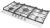 MILLEN MGH 901 WH Детальное фото товара: MILLEN MGH 901 WH газовая поверхность