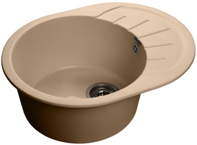 Детальное фото товара: GranFest RONDO GF-R-580 L, мойка, мрамор, топаз