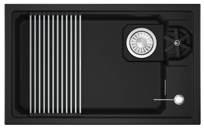 GRANULA 7309RU мойка, гранит, черный