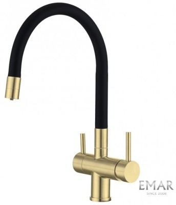 Детальное фото товара: Emar EC-3015 PVD Matt Gold, смеситель, матовое золото