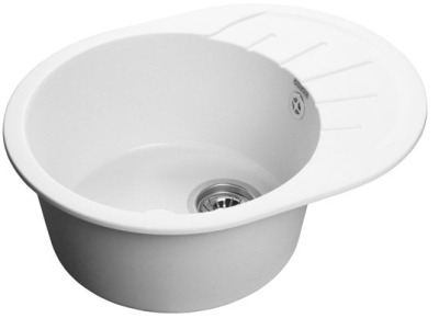 Детальное фото товара: GranFest RONDO GF-R-580 L, мойка, мрамор, иней