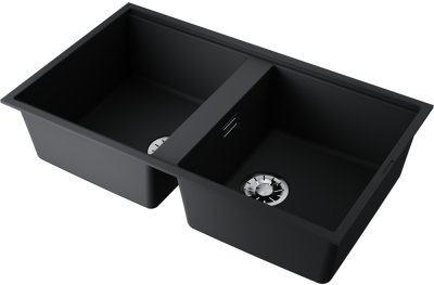 Детальное фото товара: Omoikiri Kitagawa 83-2-U-GB, мойка, керамика, графит