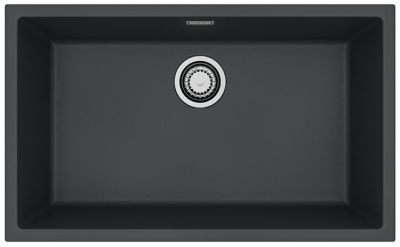 ALVEUS OMNI 40 GRANITAL DEEP BLACK-G90, мойка, гранит, темно-черный (в комп. с сифоном 1145083)