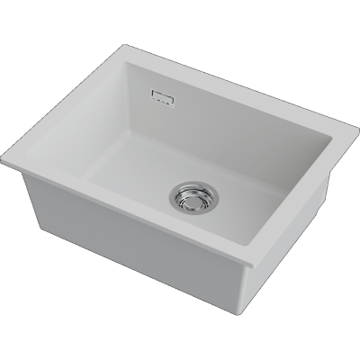 Детальное фото товара: Omoikiri Omishima 60-U-WH Matt, мойка, керамика, белый матовый