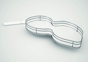 Фото товара: Sige Nuvola Solo карусель 1/2 в нижний шкаф 900 мм, фасад 450 мм, 2 полки, правая