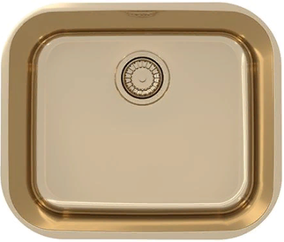 ALVEUS VARIANT MONARCH 10 BRONZE, мойка, нерж. сталь, бронза (в комплекте с выпуском без сифона)