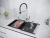 Paulmark LUMI 74UNI, мойка, гранит, антрацит Детальное фото товара: Paulmark LUMI 74UNI, мойка, гранит, антрацит