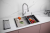 Paulmark NEXT-MULTI SINK 74-L UNI, мойка, нержавеющая сталь брашированная Детальное фото товара: Paulmark NEXT-MULTI SINK 74-L UNI, мойка, нержавеющая сталь брашированная