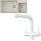 Omoikiri Tedori 85-2-U WH + Takamatsu-S-PW белый