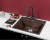 Omoikiri Daisen 60-BL, мойка, гранит, черный Детальное фото товара: Omoikiri Daisen 60-BL, мойка, гранит, черный