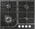 LEX GVG 640-1 BL Детальное фото товара: LEX GVG 640-1 BL газовая поверхность