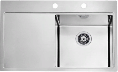 Детальное фото товара: ALVEUS PURE 40R KMB 90, мойка, нержавеющая сталь, правая (в комплекте с сифоном 1127252)