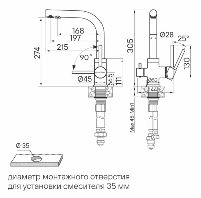 Схема встраивания