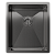 Фото товара: Rivelato RINOX 3844 UN PVD black, мойка, нержавеющая сталь, черный
