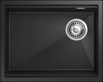 Фото товара: Rivelato LINO LN-554-R nero, мойка, гранит, черный