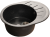 GranFest RONDO GF-R-580 L, мойка, мрамор, черный Детальное фото товара: GranFest RONDO GF-R-580 L, мойка, мрамор, черный