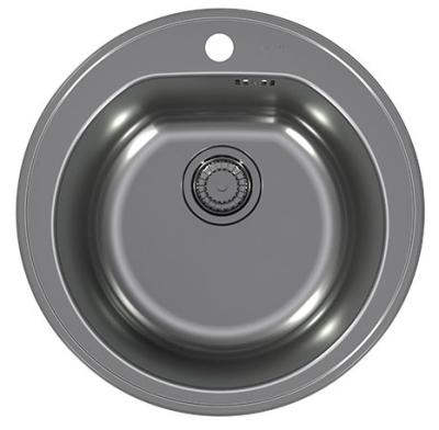 Фото товара: ALVEUS FORM MONARCH 30 ANTHRACITE-90, мойка, нерж.сталь, антрацит (в компл. с выпуском без сифона)