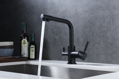 Детальное фото товара: Emar EC-3003N black, смеситель, черный