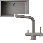 Omoikiri Yamakawa 75-U/I-GR + Takamatsu-S-GR leningrad grey