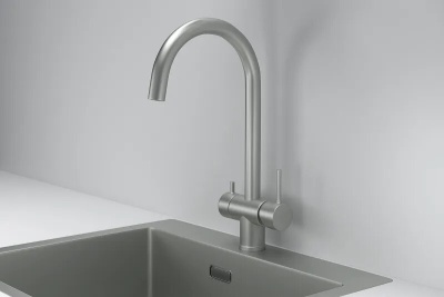 Детальное фото товара: GRANULA 7104 смеситель, нержавеющая сталь, сталь матовая