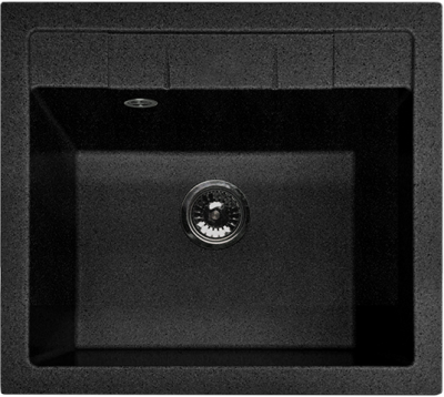 GranFest QUADRO GF-Q-561, мойка, мрамор, черный