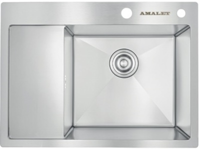 AMALET 6548R-STR-ST, мойка, нержавеющая сталь, сатин