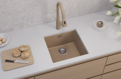 Детальное фото товара: ALVEUS OMNI 20 GRANITAL BEIGE-G55, мойка, гранит, бежевый (в комплекте с сифоном 1145083)
