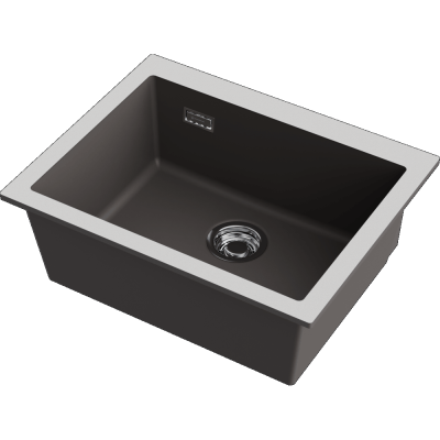 Детальное фото товара: Omoikiri Omishima 60-U-SG Matt, мойка, керамика, stone grey матовый