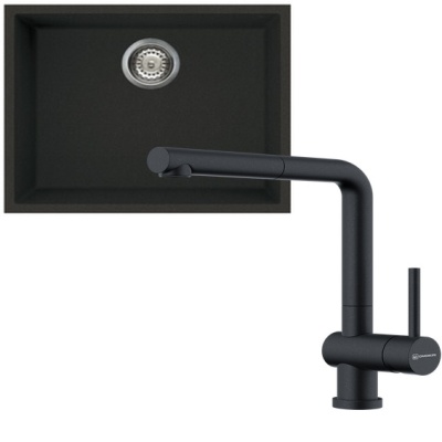 Детальное фото товара: Omoikiri Bosen 54-U-BL + Akashi-S BL черный