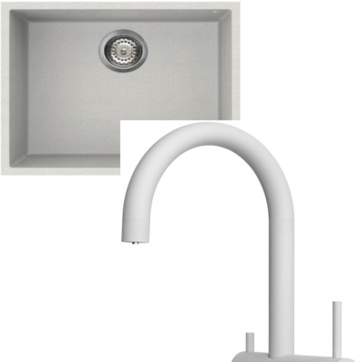 Omoikiri Bosen 54-U-WH + Yamada-P-WH белый