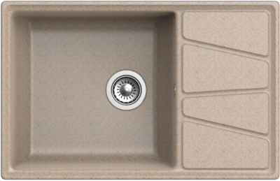 Детальное фото товара: GranFest VERTEX GF-V-780L, мойка, мрамор, песочный