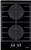 Konigin Flash 302 BKG Детальное фото товара: Konigin Flash 302 BKG газовая поверхность