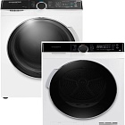 Maunfeld стирка MFWM1510WH06 + сушка MFDM1410WH07 + соед.эл WM-SK03