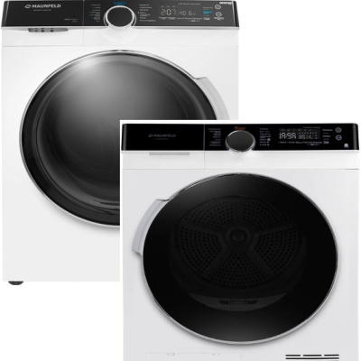 Maunfeld стирка MFWM1510WH06 + сушка MFDM1410WH07 + соед.эл WM-SK03