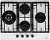 Фото товара: DeLonghi GABRIELLA 6GW BB газовая поверхность