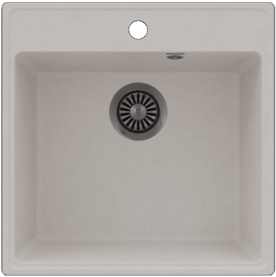 Maunfeld Perla 505 MFQS-505W, мойка, гранит, кремовый